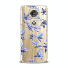 Lex Altern TPU Silicone Motorola Case Purple Leaves Plants