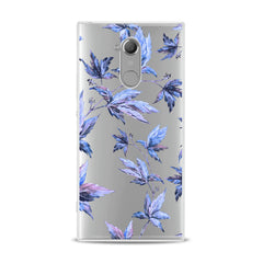 Lex Altern TPU Silicone Sony Xperia Case Purple Leaves Plants