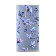 Lex Altern TPU Silicone Sony Xperia Case Purple Leaves Plants