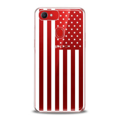 Lex Altern TPU Silicone Oppo Case Black USA Flag