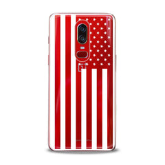 Lex Altern TPU Silicone OnePlus Case Black USA Flag