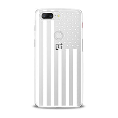 Lex Altern TPU Silicone OnePlus Case Black USA Flag