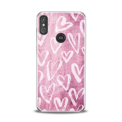 Lex Altern TPU Silicone Motorola Case Hearts Pattern