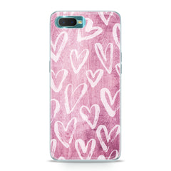 Lex Altern TPU Silicone Oppo Case Hearts Pattern