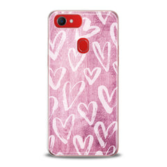 Lex Altern TPU Silicone Oppo Case Hearts Pattern