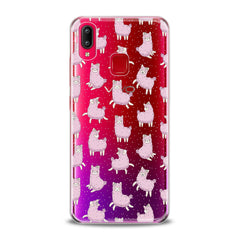 Lex Altern TPU Silicone VIVO Case Pink Alpaca Pattern