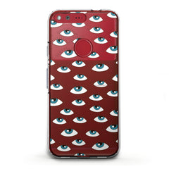 Lex Altern TPU Silicone Google Pixel Case Eyes Pattern