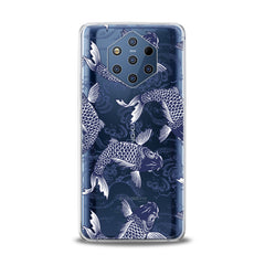 Lex Altern TPU Silicone Nokia Case Blue Koi Fishes