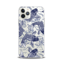 Lex Altern TPU Silicone iPhone Case Blue Koi Fishes