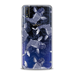 Lex Altern TPU Silicone VIVO Case Blue Koi Fishes