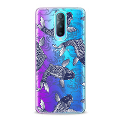 Lex Altern TPU Silicone Oppo Case Blue Koi Fishes