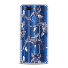 Lex Altern TPU Silicone Lenovo Case Blue Koi Fishes