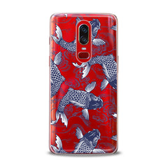 Lex Altern TPU Silicone OnePlus Case Blue Koi Fishes