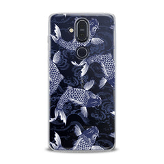 Lex Altern TPU Silicone Nokia Case Blue Koi Fishes