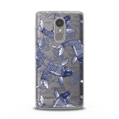 Lex Altern TPU Silicone Lenovo Case Blue Koi Fishes