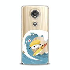 Lex Altern TPU Silicone Motorola Case Sushi Surfing