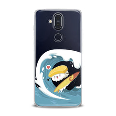 Lex Altern TPU Silicone Nokia Case Sushi Surfing