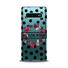 Lex Altern TPU Silicone Samsung Galaxy Case Floral Black Pink