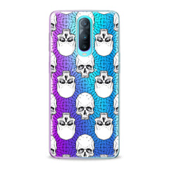 Lex Altern TPU Silicone Oppo Case White Skulls