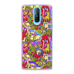 Lex Altern TPU Silicone Oppo Case Colorful Skulls