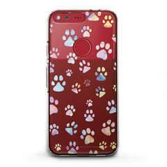 Lex Altern TPU Silicone Google Pixel Case Paw Pattern