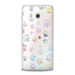 Lex Altern TPU Silicone HTC Case Paw Pattern