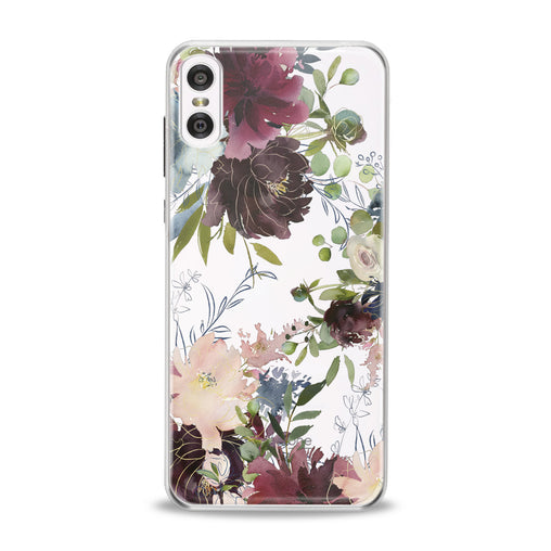 Lex Altern Purple Flowers Motorola Case