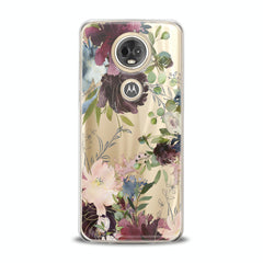 Lex Altern TPU Silicone Motorola Case Purple Flowers