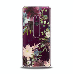 Lex Altern TPU Silicone Sony Xperia Case Purple Flowers