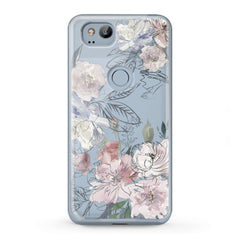 Lex Altern TPU Silicone Google Pixel Case Drawing Flowers