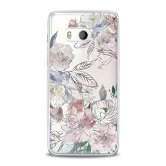 Lex Altern TPU Silicone HTC Case Drawing Flowers