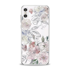 Lex Altern TPU Silicone Motorola Case Drawing Flowers