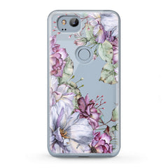 Lex Altern TPU Silicone Google Pixel Case Violet Flowers