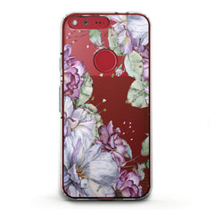 Lex Altern TPU Silicone Google Pixel Case Violet Flowers