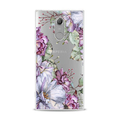 Lex Altern TPU Silicone Sony Xperia Case Violet Flowers