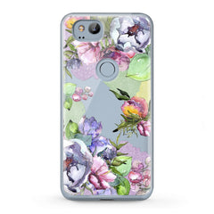 Lex Altern TPU Silicone Google Pixel Case Watercolor Flowers Art