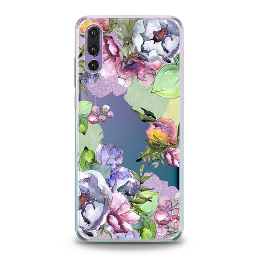 Lex Altern Watercolor Flowers Art Huawei Honor Case