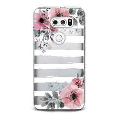 Lex Altern TPU Silicone LG Case Striped Floral