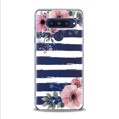 Lex Altern TPU Silicone LG Case Striped Floral