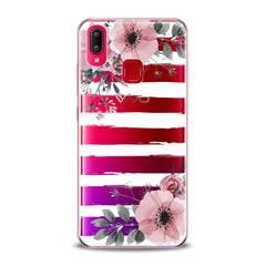 Lex Altern TPU Silicone VIVO Case Striped Floral