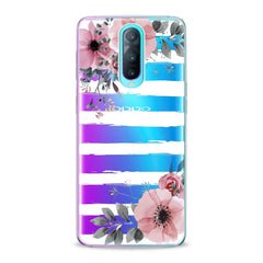 Lex Altern TPU Silicone Oppo Case Striped Floral