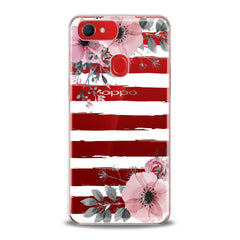 Lex Altern TPU Silicone Oppo Case Striped Floral