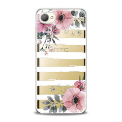 Lex Altern TPU Silicone HTC Case Striped Floral