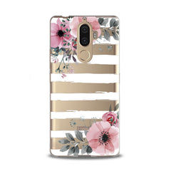 Lex Altern TPU Silicone Lenovo Case Striped Floral