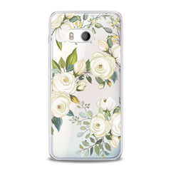 Lex Altern TPU Silicone HTC Case White Roses