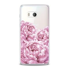 Lex Altern TPU Silicone HTC Case Pink Peonies