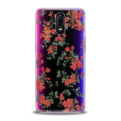 Lex Altern TPU Silicone Oppo Case Red Wildflower