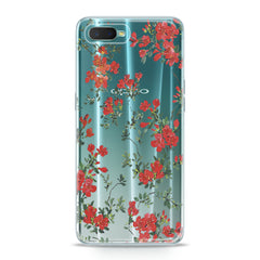 Lex Altern TPU Silicone Oppo Case Red Wildflower