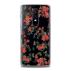 Lex Altern TPU Silicone OnePlus Case Red Wildflower