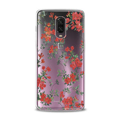 Lex Altern TPU Silicone OnePlus Case Red Wildflower